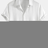 Button-Up Shirt in Linen and Rayon Blend