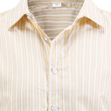 Long Sleeve Striped Button-Up Shirt