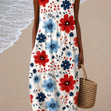 Emily - Women’s Sleeveless Relaxed Fit Midi Dress