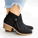 Lillian - Stylish Women's Ankle Boots with Elegant High Heel and Practical Side Zips