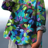 Grace | Summer Forest Art Printed Women's Casual Shirt