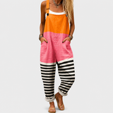 Comfortable Printed Overalls