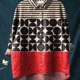 Freya | Artistry Geometric Pattern Printed Women's Casual Shirt