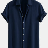 Button-Up Waffle Shirt
