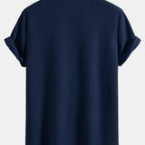 Button-Up Waffle Shirt