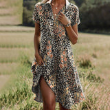 Mara™ - Vintage Floral Print Dress
