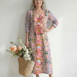 Julien | Light Form Floral Midi Dress