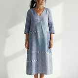 Nolan | Fit Patchwork Midi Dress