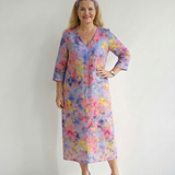 Benson | Abstract Floral Midi Dress