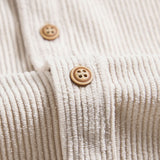 Corduroy Button Short Sleeve Shirt