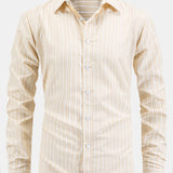 Long Sleeve Striped Button-Up Shirt