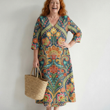 Lara | Easy Shape Garden Midi Dress