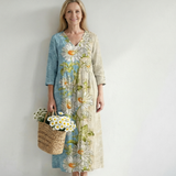 Elliot | Light Daisy Midi Dress