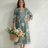 Skye | Gentle Shape Floral Midi Dress