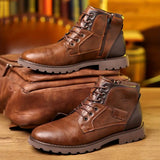 James™ - Zippered Leather Boots