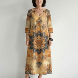 Damon | Gentle Floral Midi Dress