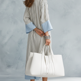 Effortless Striped Midi Dress