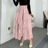 Odilia - Long Pleated Carnival Skirt