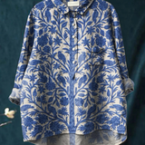 Rosie | Women's Indian Art Floral Vintage Print Casual Shirt