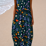 Zoe - Women’s Sleeveless Relaxed Fit Midi Dress