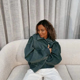 Ruby™️ - Oversized Leather Jacket