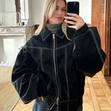 Ruby™️ - Oversized Leather Jacket