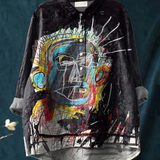 Matilda | Vintage Abstract Figure Painting Art Print Casual Shirt
