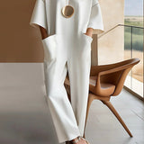 Emmy™ Elegant Short-Sleeve Jumpsuit