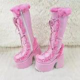 Phoebe - Elegant boots in luxury faux fur