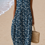 Leah - Women’s Sleeveless Relaxed Fit Midi Dress