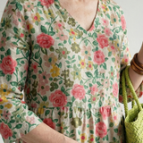 Colin | Scatter Flower Midi Dress