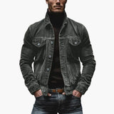 Ethan Calloway | Textured Button Jacket For Men