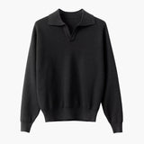 Lorenzo Virelli | Textured Knit Polo Sweater with Refined Minimalism For Men