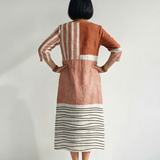 Remy | Easy Mixed Stripe Midi Dress