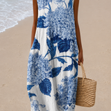Olivia - Women’s Sleeveless Relaxed Fit Midi Dress
