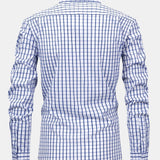 Long Sleeve Checkered Shirt with Buttons