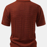 V-Neck Polo Shirt with Hook