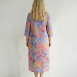 Benson | Abstract Floral Midi Dress