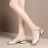Evelyn - Elegant Women's Open Toe Sandals