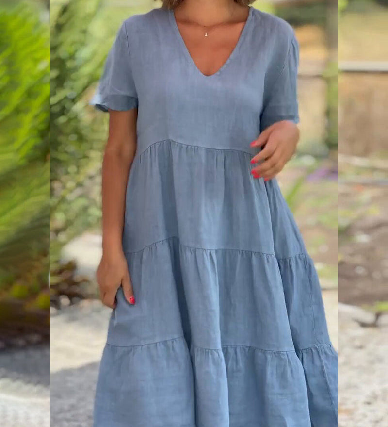 Elsie™ - Elegant Cotton Summer Dress