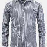 Long Sleeve Striped Button-Up Shirt