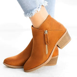 Lillian - Stylish Women's Ankle Boots with Elegant High Heel and Practical Side Zips
