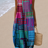 Nora - Women’s Sleeveless Relaxed Fit Midi Dress