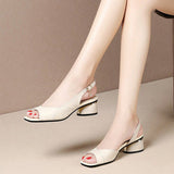 Evelyn - Elegant Women's Open Toe Sandals