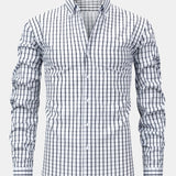 Long Sleeve Checkered Shirt with Buttons