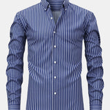 Long Sleeve Striped Shirt with Buttons