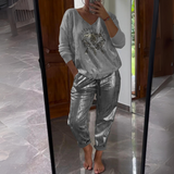 Mia™ - Fashionable Sequin Two-Piece
