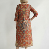 Carter | Ease Patchwork Midi Dress