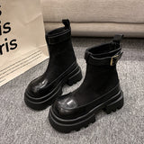 Louise - Trendy Women's Ankle Boots with Stylish Platform Soles