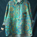 Katie | Women's Retro Art Print Casual Shirt